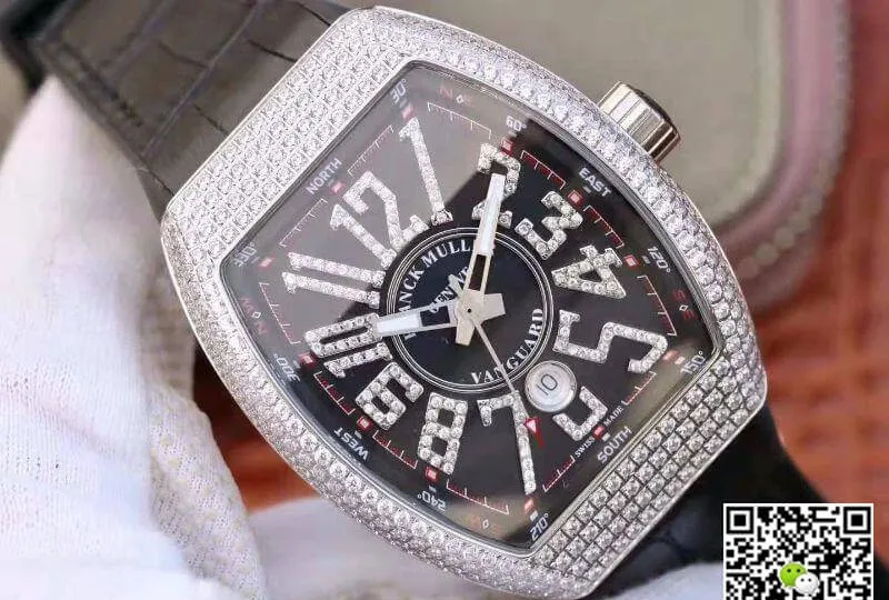 Franck Muller Vanguard V45.SC.DT.D.NBR.CD.5N.NR 1:1 Best Edition Replica Watch Swiss ETA2824-2